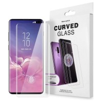  Stikla ekrāna aizsargs Nano Optics 5D UV Glue Samsung S916 S23 Plus 5G curved caurspīdīgs 